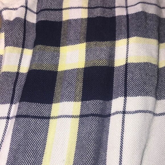 Rails Really Soft Hunter Flannel Shirt Perfectly Positioned Pocket Blue Yellow - Picture 14 of 17